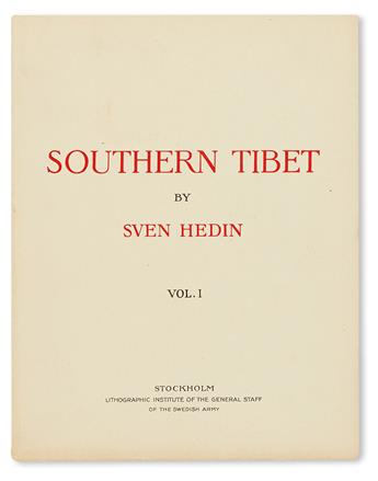 HEDIN, SVEN; et al. Southern Tibet.  13 vols., including prospectus.  1916-22